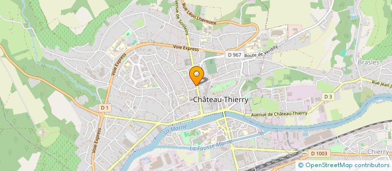 localisation de l'entreprise DRC à CHATEAU-THIERRY