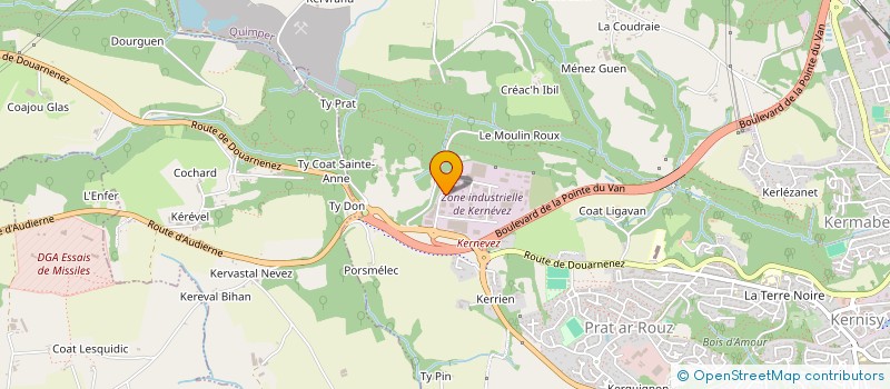 localisation de l'entreprise DRC AUTOMOBILE à QUIMPER