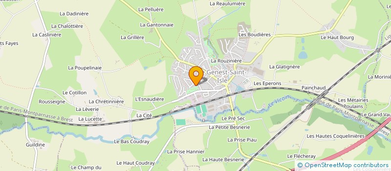 localisation de l'entreprise DRC EXPERTISE  LE GENEST-SAINT-ISLE