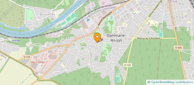 localisation de l'entreprise DRC PROJETS à DAMMARIE-LES-LYS