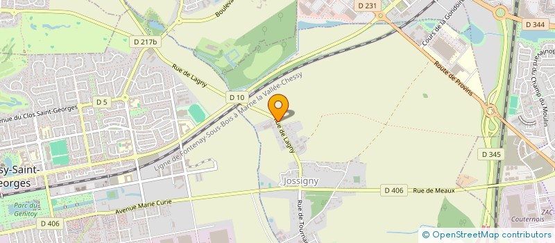 localisation de l'entreprise DRCC  JOSSIGNY