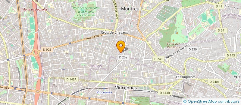 localisation de l'entreprise DRCSTRANSPORT à MONTREUIL