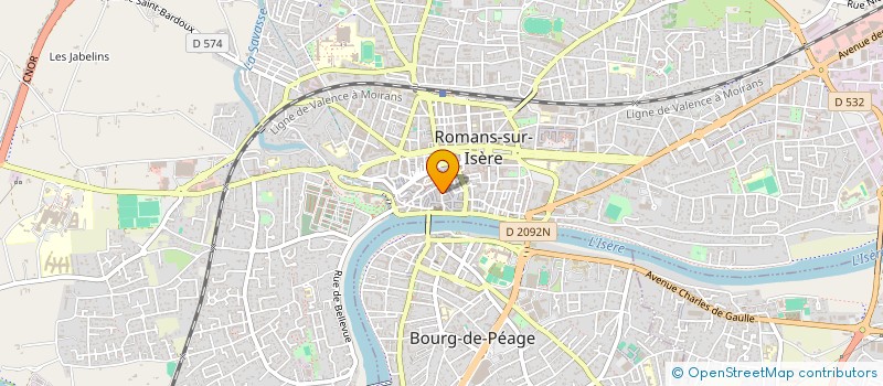 localisation de l'entreprise DRD LOGISTIQUE  ROMANS-SUR-ISERE