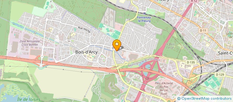 localisation de l'entreprise DREA  BOIS-D'ARCY