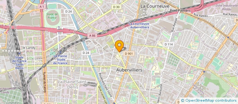 localisation de l'entreprise DREAM 2 ACTIONS à AUBERVILLIERS