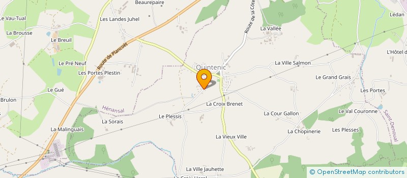 localisation de l'entreprise DREAM 22  QUINTENIC