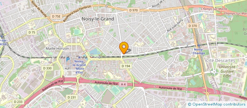 localisation de l'entreprise DREAM à NOISY-LE-GRAND
