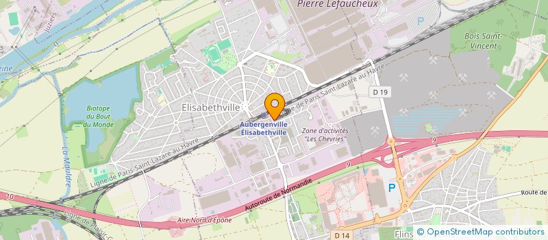 localisation de l'entreprise DREAM ACADEMY FOOTBALL  AUBERGENVILLE