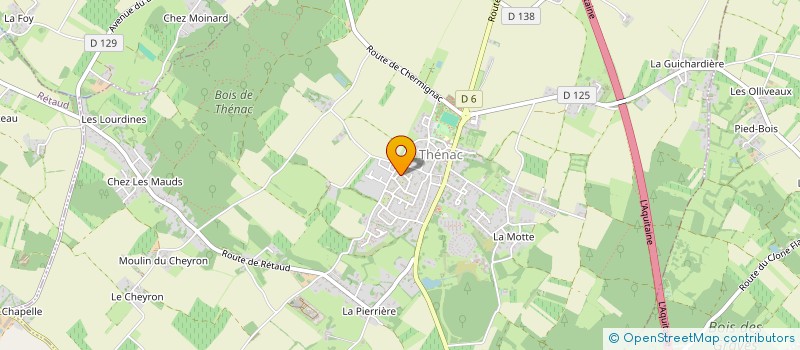 localisation de l'entreprise DREAM ATLANTIC  THENAC