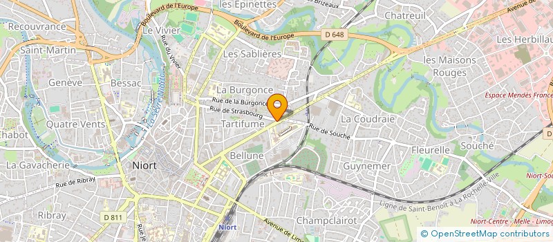 localisation de l'entreprise DREAM BARBER à NIORT