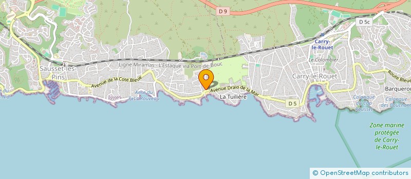 localisation de l'entreprise DREAM BOATS AND CARS  SAUSSET-LES-PINS