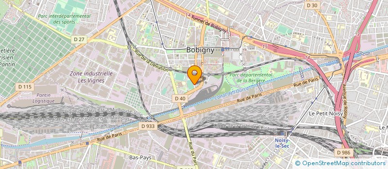 localisation de l'entreprise DREAM COACH  BOBIGNY