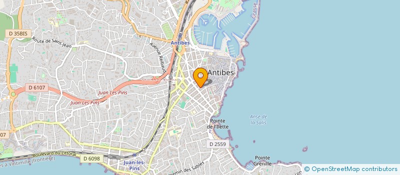 localisation de l'entreprise DREAM COM à ANTIBES