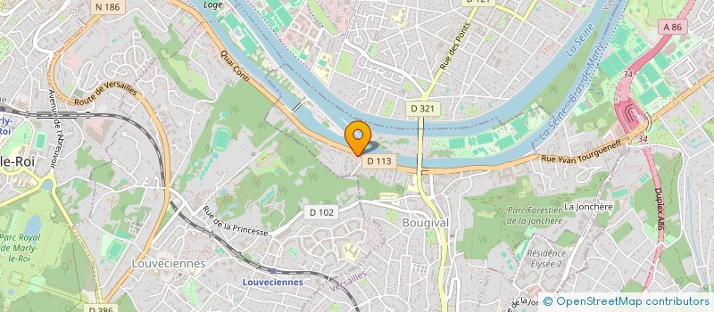 localisation de l'entreprise DREAM CONSEIL  BOUGIVAL