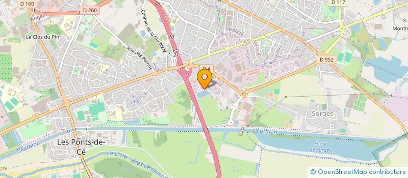 localisation de l'entreprise DREAM HOUSE  LES PONTS-DE-CE