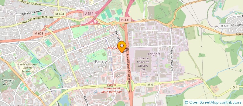 localisation de l'entreprise DREAM HOUSE  METZ