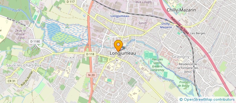 localisation de l'entreprise DREAM'IN à LONGJUMEAU