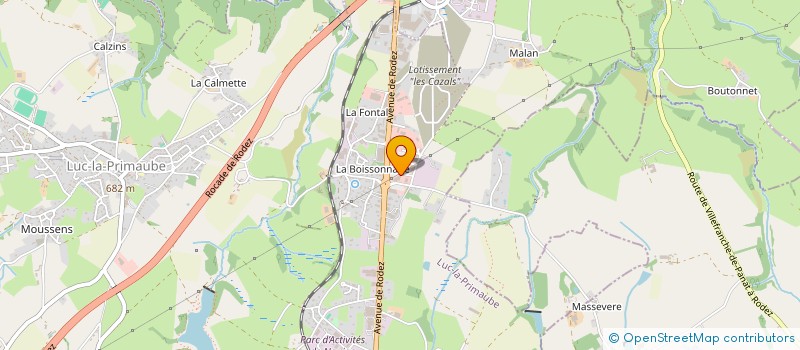 localisation de l'entreprise DREAM INVESTMENT  LUC-LA-PRIMAUBE