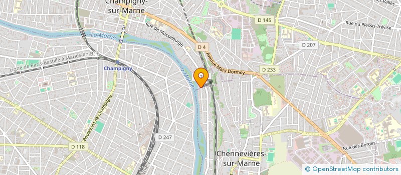 localisation de l'entreprise DREAM'S AUTO à CHAMPIGNY-SUR-MARNE