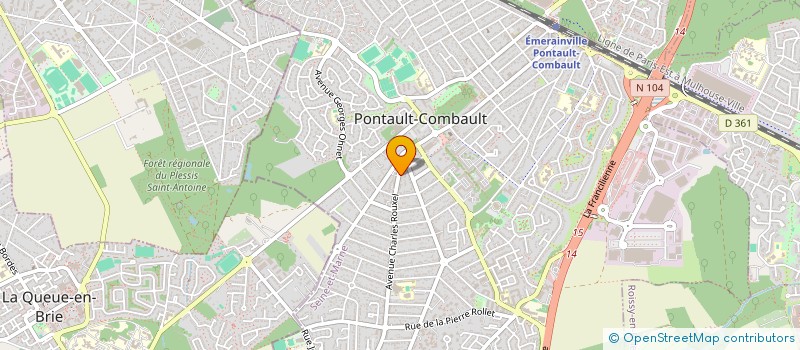 localisation de l'entreprise DREAM'S PIZZA à PONTAULT-COMBAULT