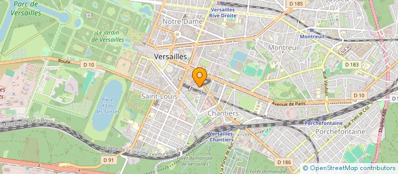 localisation de l'entreprise DREAM SECURITE à VERSAILLES