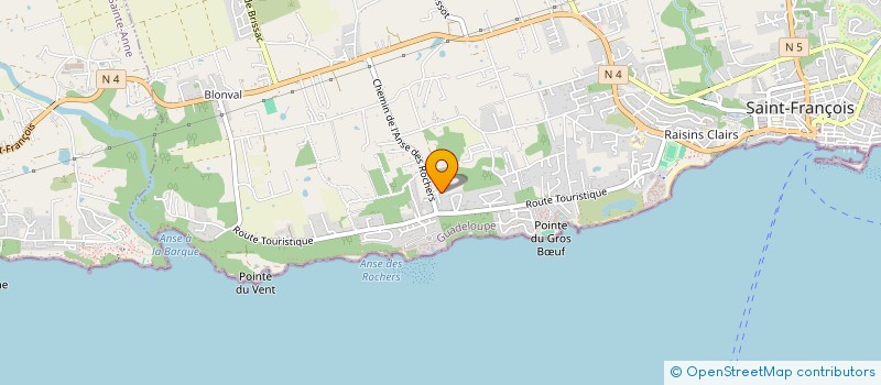 localisation de l'entreprise DREAM SERVICES  SAINT-FRANCOIS