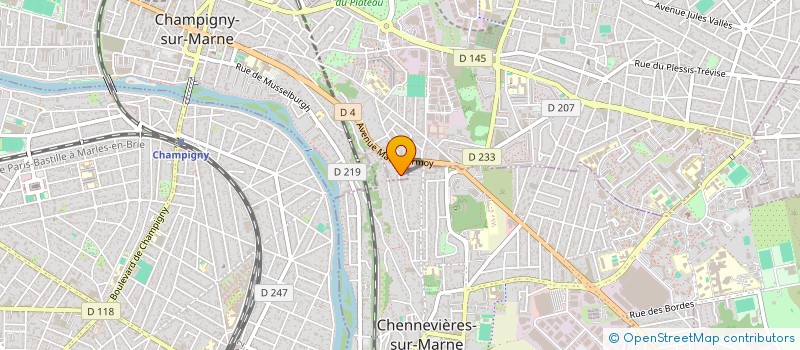 localisation de l'entreprise DREAM SPORT USA à CHAMPIGNY-SUR-MARNE