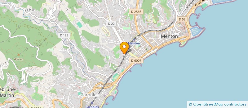 localisation de l'entreprise DREAM'SS CAR  MENTON