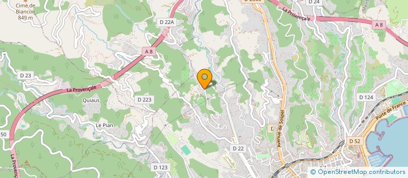 localisation de l'entreprise DREAM'UP  MENTON