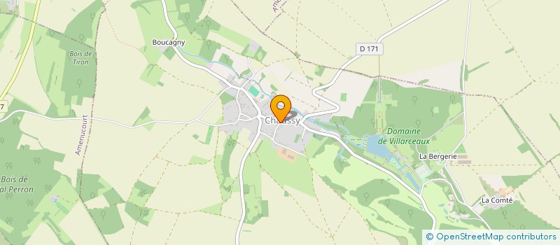 localisation de l'entreprise DREAM YOUR EVENTS à CHAUSSY