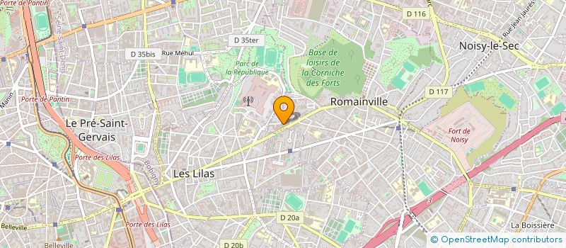localisation de l'entreprise DREAMGIRLS à ROMAINVILLE