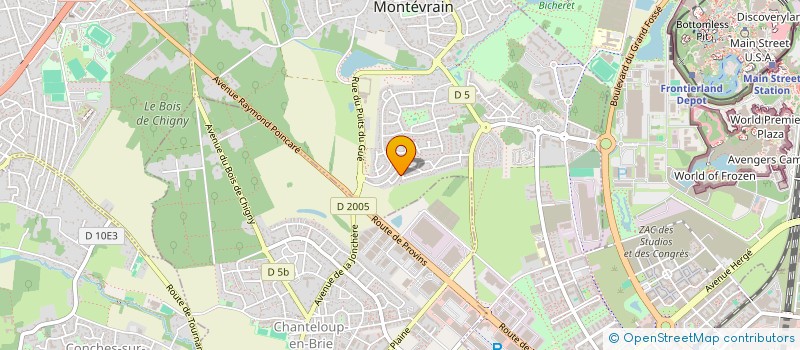 localisation de l'entreprise DREAMIN à MONTEVRAIN