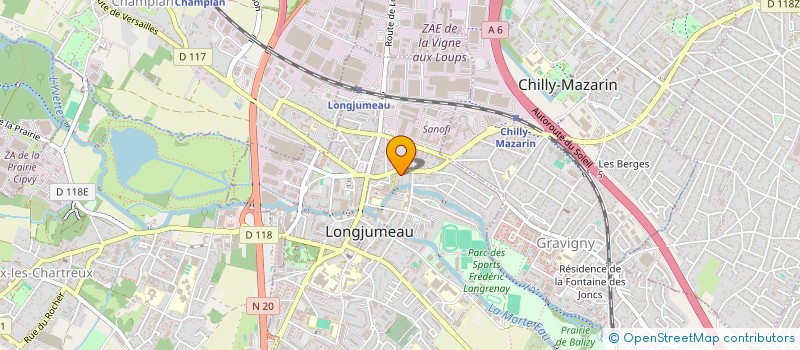 localisation de l'entreprise DREAMIT à LONGJUMEAU