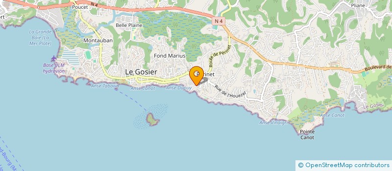 localisation de l'entreprise DREAMLAND GUADELOUPE à LE GOSIER