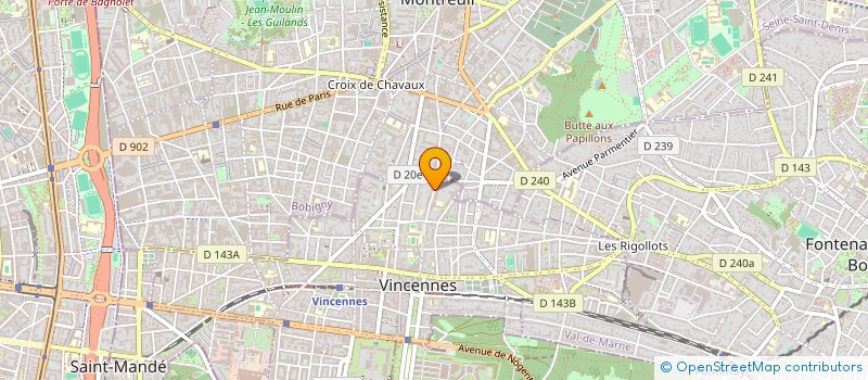 localisation de l'entreprise DREAMRIDE PARIS à VINCENNES