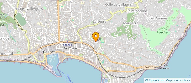 localisation de l'entreprise DREAMS à CANNES