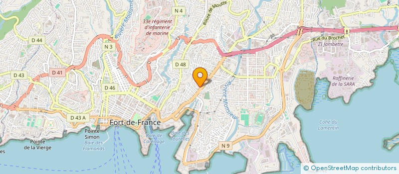 localisation de l'entreprise DREAMS FERGI PARADISE  FORT-DE-FRANCE