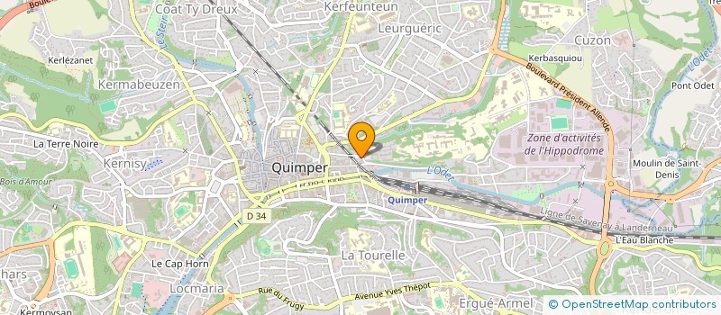 localisation de l'entreprise DREAMTIME à QUIMPER