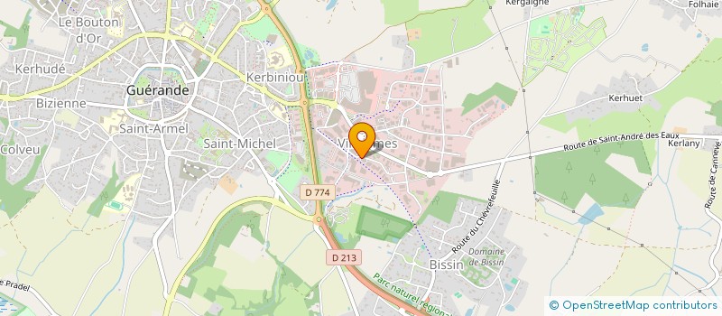 localisation de l'entreprise DREAN ELECTRICITE à GUERANDE