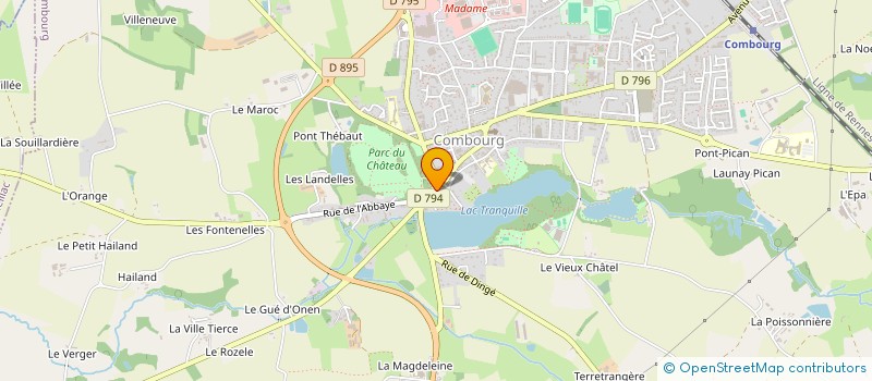 localisation de l'entreprise DREANO COMBOURG  COMBOURG