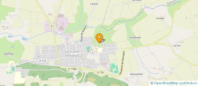 localisation de l'entreprise DREANO FABIEN à SAINT-JEAN-BREVELAY