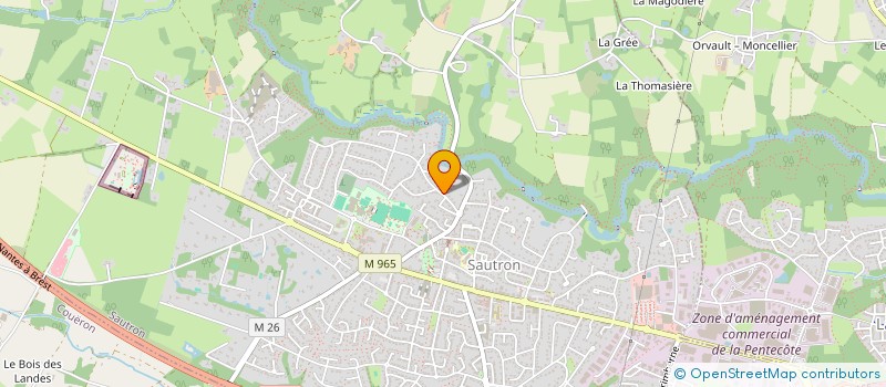 localisation de l'entreprise DREAU à SAUTRON