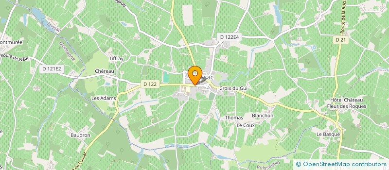 localisation de l'entreprise DREF INTERNATIONAL à LUSSAC
