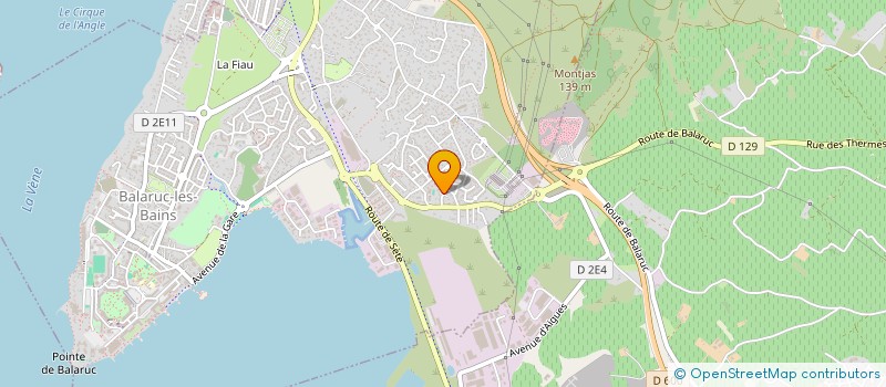 localisation de l'entreprise DRELON CLIMELEC  BALARUC-LE-VIEUX