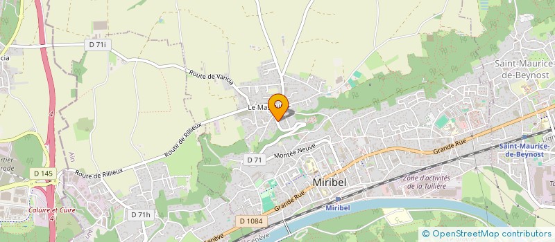 localisation de l'entreprise DREMTECH à MIRIBEL