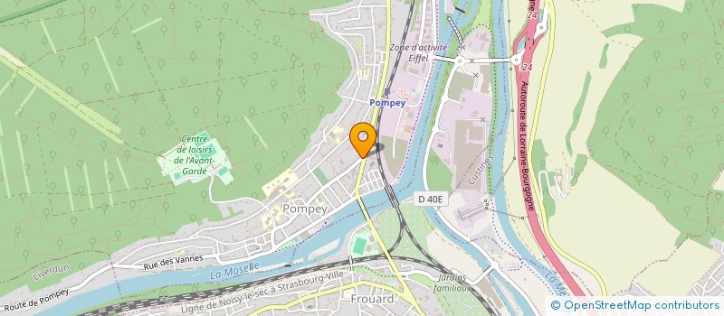 localisation de l'entreprise DRENI BTP  POMPEY