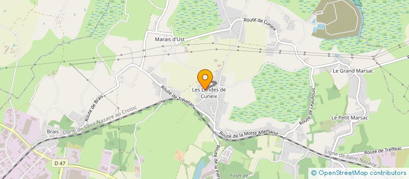 localisation de l'entreprise DRENINVEST  SAINT-NAZAIRE