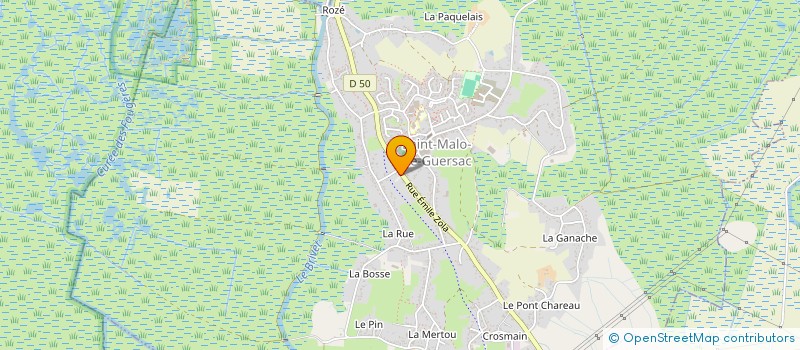 localisation de l'entreprise DRENO INDIVISION  SAINT-MALO-DE-GUERSAC