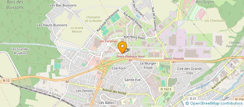 localisation de l'entreprise DREOTEL à DREUX