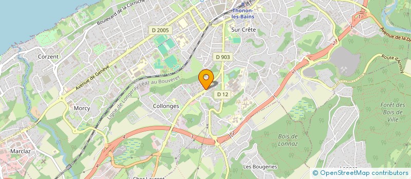 localisation de l'entreprise DREP'INFO  THONON-LES-BAINS